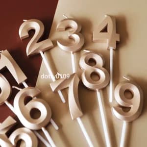 photo of Gold Number Birthday Candles