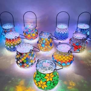 photo of Mosaic Solar-Powered Lanterns