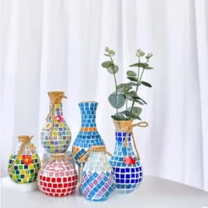 photo of Colorful Mosaic Vase Collection