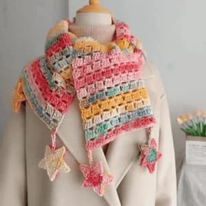 photo of Crocheted Star Scarf