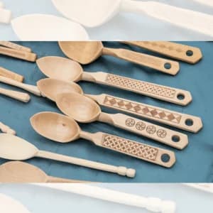 photo of Engraved Wooden Spoons Set